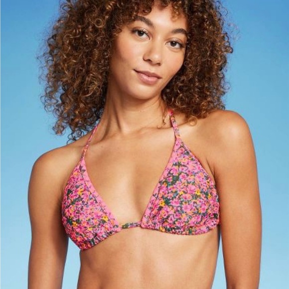wild fable Other - NWT Wild Fable Pink Floral Bikini Swim Top